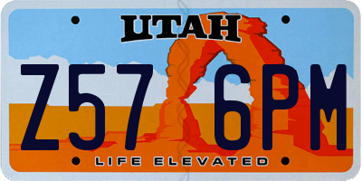 UT license plate Z576PM