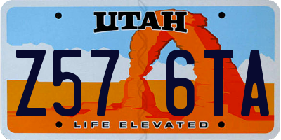 UT license plate Z576TA
