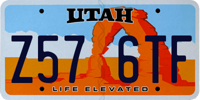 UT license plate Z576TF