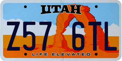 UT license plate Z576TL