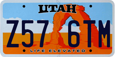 UT license plate Z576TM