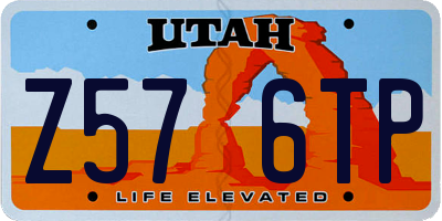 UT license plate Z576TP