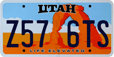 UT license plate Z576TS