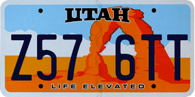 UT license plate Z576TT