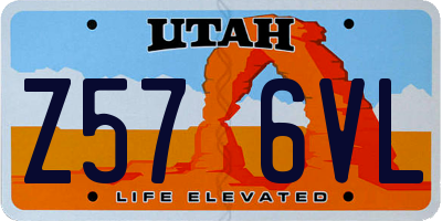UT license plate Z576VL