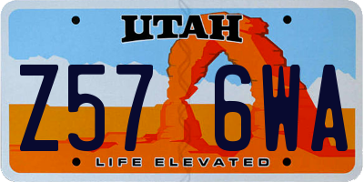 UT license plate Z576WA