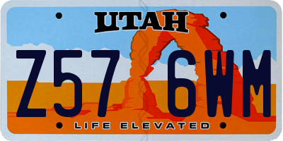 UT license plate Z576WM