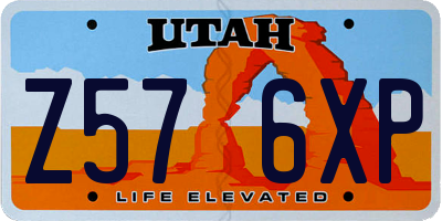UT license plate Z576XP