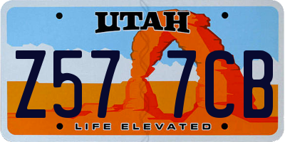 UT license plate Z577CB