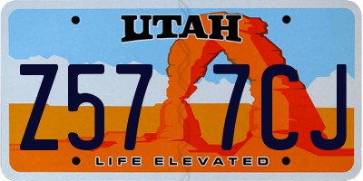 UT license plate Z577CJ