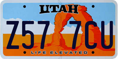 UT license plate Z577CU