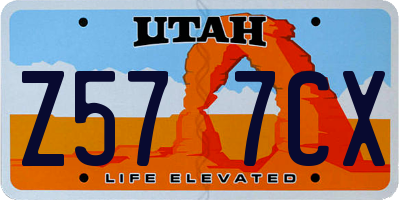 UT license plate Z577CX