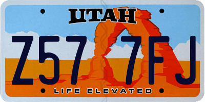 UT license plate Z577FJ