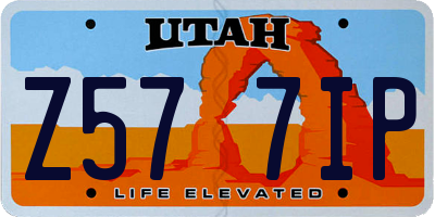 UT license plate Z577IP