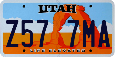 UT license plate Z577MA