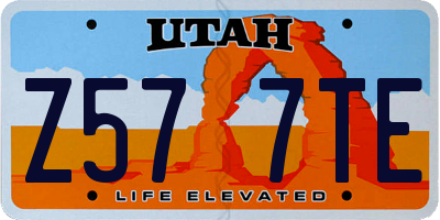 UT license plate Z577TE