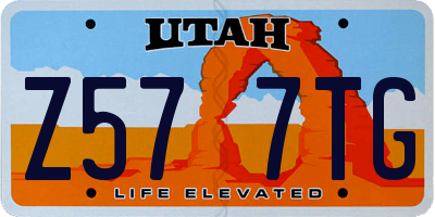 UT license plate Z577TG
