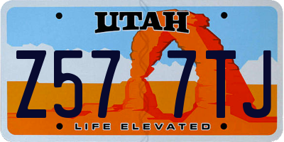 UT license plate Z577TJ