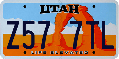 UT license plate Z577TL