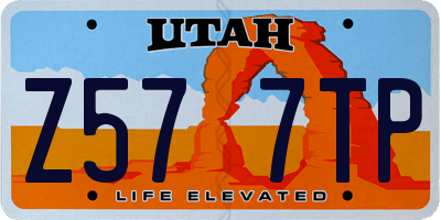 UT license plate Z577TP