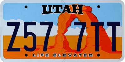 UT license plate Z577TT