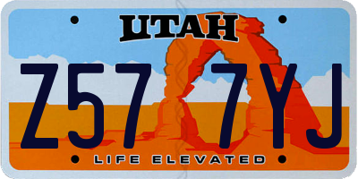 UT license plate Z577YJ