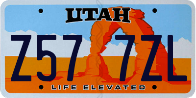 UT license plate Z577ZL