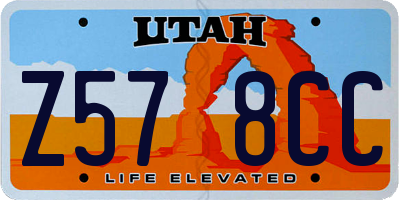 UT license plate Z578CC