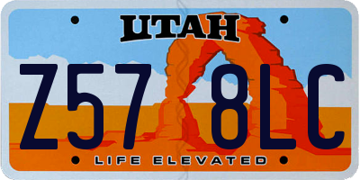UT license plate Z578LC