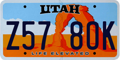 UT license plate Z578OK