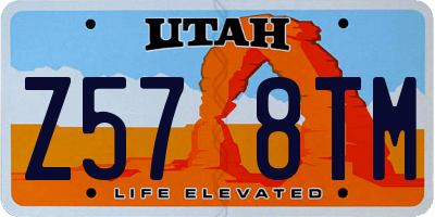 UT license plate Z578TM