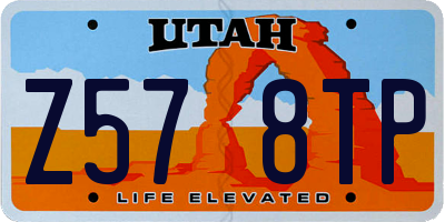 UT license plate Z578TP