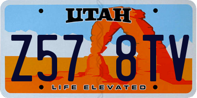 UT license plate Z578TV