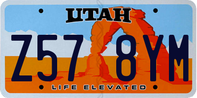 UT license plate Z578YM