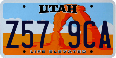 UT license plate Z579CA