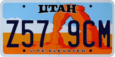 UT license plate Z579CM