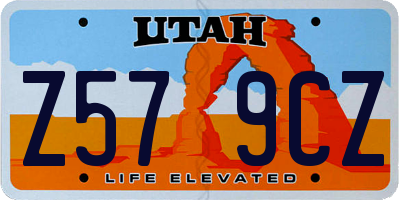 UT license plate Z579CZ