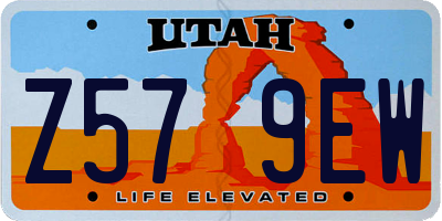 UT license plate Z579EW