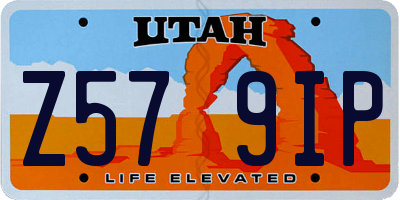 UT license plate Z579IP