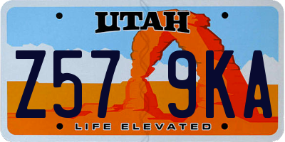 UT license plate Z579KA