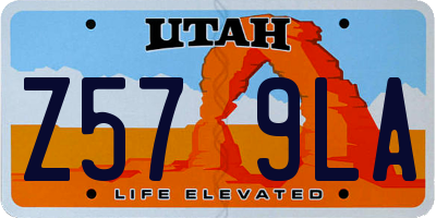 UT license plate Z579LA