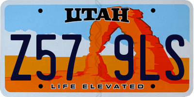 UT license plate Z579LS