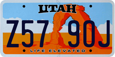 UT license plate Z579OJ