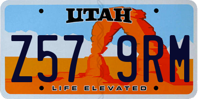 UT license plate Z579RM