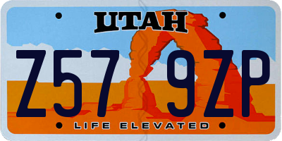 UT license plate Z579ZP