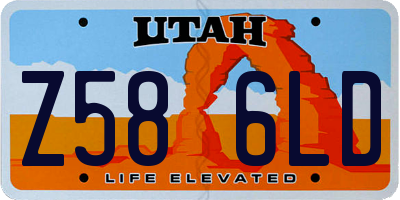 UT license plate Z586LD