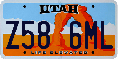 UT license plate Z586ML