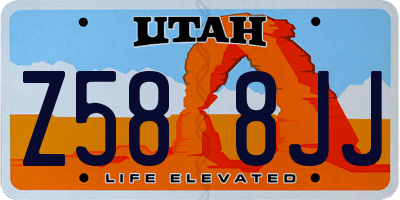 UT license plate Z588JJ