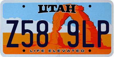 UT license plate Z589LP