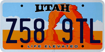 UT license plate Z589TL